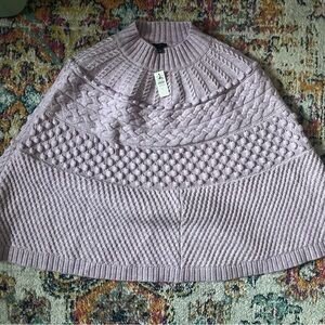 Talbots Textured Lilac Poncho